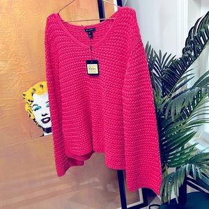 St. John Cotton Bell Sleeve Sweater